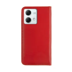 Telefontok Motorola Moto G84 5G - Tactical Field piros szilikon keretes könyvtok mágneses ráhajtófüllel-1