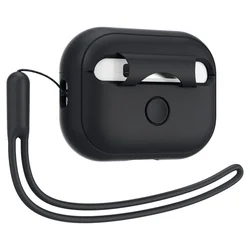 AirPods Pro 1: Spigen silicone Fit Strap - Apple AirPods Pro 1 tok fekete-1