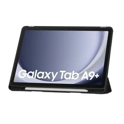 Tablettok Samsung Galaxy Tab A9+ Plus 11.0 X210 / X216 - fekete smart case tablet tok, ceruza tartóval-4
