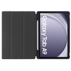 Tablettok Samsung Galaxy Tab A9 8.7 X110 / X115 - fekete smart case tablet tok, ceruza tartóval-1