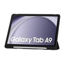 Tablettok Samsung Galaxy Tab A9 8.7 X110 / X115 - fekete smart case tablet tok, ceruza tartóval-2