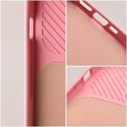 Xiaomi Poco C65 Telefontok - Slider csúsztatható kameravédős pink szilikon hátlap tok-2