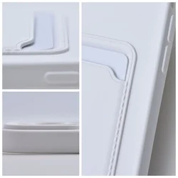 Telefontok Xiaomi Poco C65 - Forcell Card - fehér kártyatartós szilikon hátlap tok-1