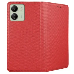 Xiaomi Poco C65 Telefontok - arany mágneses átlátszó szilikon keretes könyvtok-2