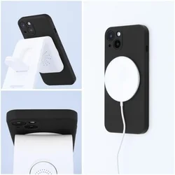 Telefontok iPhone 13 mini - MagSafe kompatibilis fekete szilikon tok-4