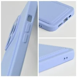 Telefontok Samsung Galaxy S23 FE 5G - Forcell Card - lila kártyatartós szilikon hátlap tok-5