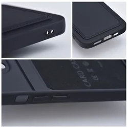 Telefontok Samsung Galaxy S23 FE 5G - Forcell Card - fekete kártyatartós szilikon hátlap tok-4