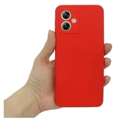 Telefontok Motorola Moto G54 5G / G54 Power 5G - piros szilikon hátlap tok-5
