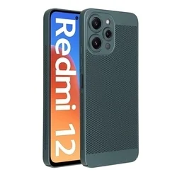 Telefontok Xiaomi Redmi 12 - zöld BREEZY műanyag hátlap tok-1