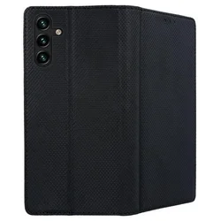 Telefontok Samsung Galaxy A05s - fekete mágneses szilikon keretes könyvtok-2