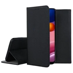 Telefontok Samsung Galaxy A05s - fekete mágneses szilikon keretes könyvtok-3
