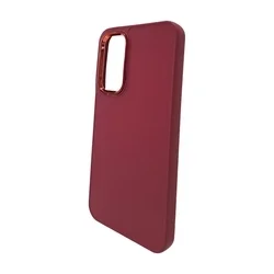 Telefontok Samsung Galaxy A05s - Frame - burgundy műanyag hátlap tok, szilikon kerettel-1