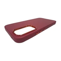 Telefontok Samsung Galaxy A05s - Frame - burgundy műanyag hátlap tok, szilikon kerettel-3