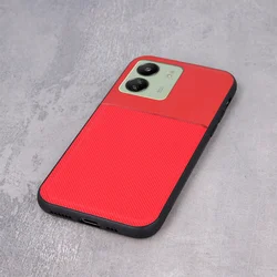 Xiaomi Redmi 13C Telefontok - Elegance piros műanyag hátlap tok szilikon kerettel-2