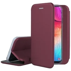 Telefontok Samsung Galaxy S24+ (S24 Plus) - Smart Diva burgundy mágneses könyvtok-1