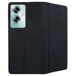 Telefontok Oppo A79 5G - fekete mágneses szilikon keretes könyvtok-2
