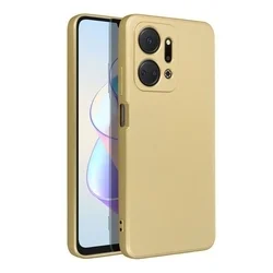 Telefontok Honor X7a - Metalic - arany szilikon hátlap tok-1