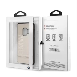 Telefontok Samsung Galaxy S9 - BMW Bőr Hátlaptok Drapp (3700740426449)-2