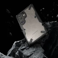 Samsung Galaxy S24 Ultra Telefontok - Ringke Fusion X fekete ütésálló tok-7