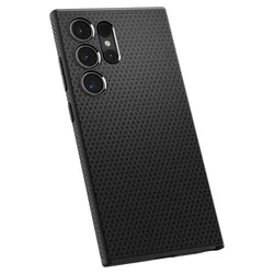 Telefontok Samsung Galaxy S24 Ultra - SPIGEN Liquid Air matt fekete hátlap tok-6