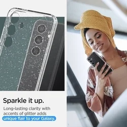Telefontok Samsung Galaxy S24 - Spigen Liquid Crystal Glitter - TPU átlátszó tok-7
