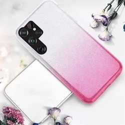 Telefontok Samsung Galaxy S24 Ultra - Ezüst / pink Shiny tok-2