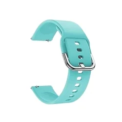 Samsung Galaxy Watch 3 (45 mm) okosóra szíj - Strap - türkiz szilikon szíj (szíj szélesség: 22 mm)-1