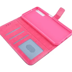 Telefontok Samsung Galaxy A7 2018 - fekete virágos könyvtok-4