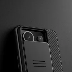 Xiaomi Redmi Note 13 Pro 5G Telefontok - Nillkin csúsztatható kameravédős fekete hátlap tok-2