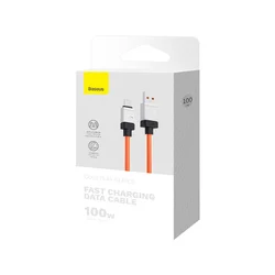 Kábel: Baseus CoolPlay - USB / Type-C (USB-C) sárga gyorstöltő kábel 1m, 100W-4
