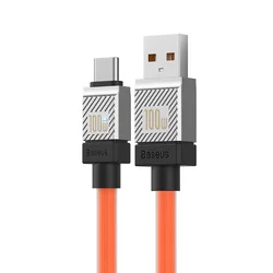 Kábel: Baseus CoolPlay - USB / Type-C (USB-C) sárga gyorstöltő kábel 1m, 100W-1
