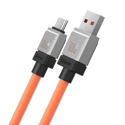 Kábel: Baseus CoolPlay - USB / Type-C (USB-C) sárga gyorstöltő kábel 1m, 100W-3