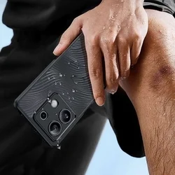 Xiaomi Redmi Note 13 5G Telefontok - DUX DUCIS Aimo - átlátszó hátlap tok, fekete kerettel-2