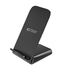 TECH-PROTECT QI15W-S2 - univerzális asztali telefontartó állvány, 15W Qi vezeték nélküli töltéssel fekete-2