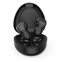 Headset: TWS M9 - fekete bluetooth headset, töltő tokkal-2