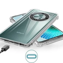 Honor X50 5G Telefontok - Ütésálló átlátszó hátlap tok-2