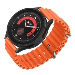 Samsung Galaxy Watch 3 (45 mm) okosóra szíj - F- Design FS01 - narancssárga szilikon szíj (szíj szélesség: 22 mm)-1