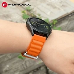 Samsung Galaxy Watch 3 (45 mm) okosóra szíj - F- Design FS05 - narancssárga szilikon szíj (szíj szélesség: 22 mm)-1