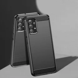 Telefontok Samsung Galaxy A05s - Carbon Fiber fekete szilikon tok-5