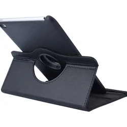 Tablettok iPad Mini 4 (2015) / Mini 5 (2019) - fekete fordítható műbőr tablet tok-1