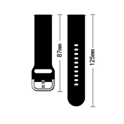 Samsung Galaxy Watch 3 (45 mm) okosóra szíj - Strap - fekete szilikon szíj (szíj szélesség: 22 mm)-1