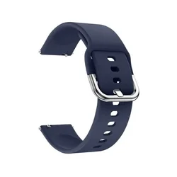 Samsung Galaxy Watch 3 (45 mm) okosóra szíj - Strap - sötétkék szilikon szíj (szíj szélesség: 22 mm)-2
