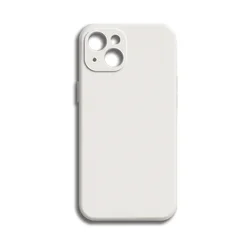 Telefontok iPhone 14 - fehér szilikon hátlap tok-1