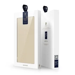 Telefontok Samsung Galaxy A52 / A52 5G / A52s 5G - Dux Ducis arany flipcover tok-3