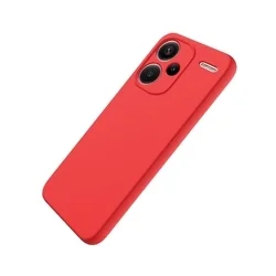 Telefontok Xiaomi Redmi Note 13 Pro+ 5G - PASTEL - piros szilikon hátlap tok-2