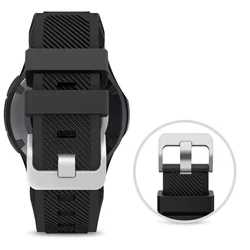 Xiaomi Watch 2 Pro okosóra szíj - TECH-PROTECT Smoothband fekete szilikon szíj (22 mm szíj szélesség)-1