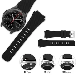 Xiaomi Watch 2 Pro okosóra szíj - TECH-PROTECT Smoothband fekete szilikon szíj (22 mm szíj szélesség)-3