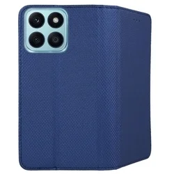 Telefontok Honor X8b - kék mágneses szilikon keretes könyvtok-2