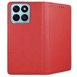 Telefontok Honor X8b - piros mágneses szilikon keretes könyvtok-2