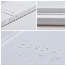 Telefontok Samsung Galaxy A55 5G - Forcell Card - fehér kártyatartós szilikon hátlap tok-3